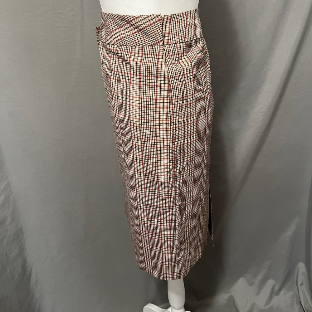 Jones Wear Plaid Pencil Skirt Stretch Classic Office Wear Academia Plus Size 16 - Picture 2 of 7